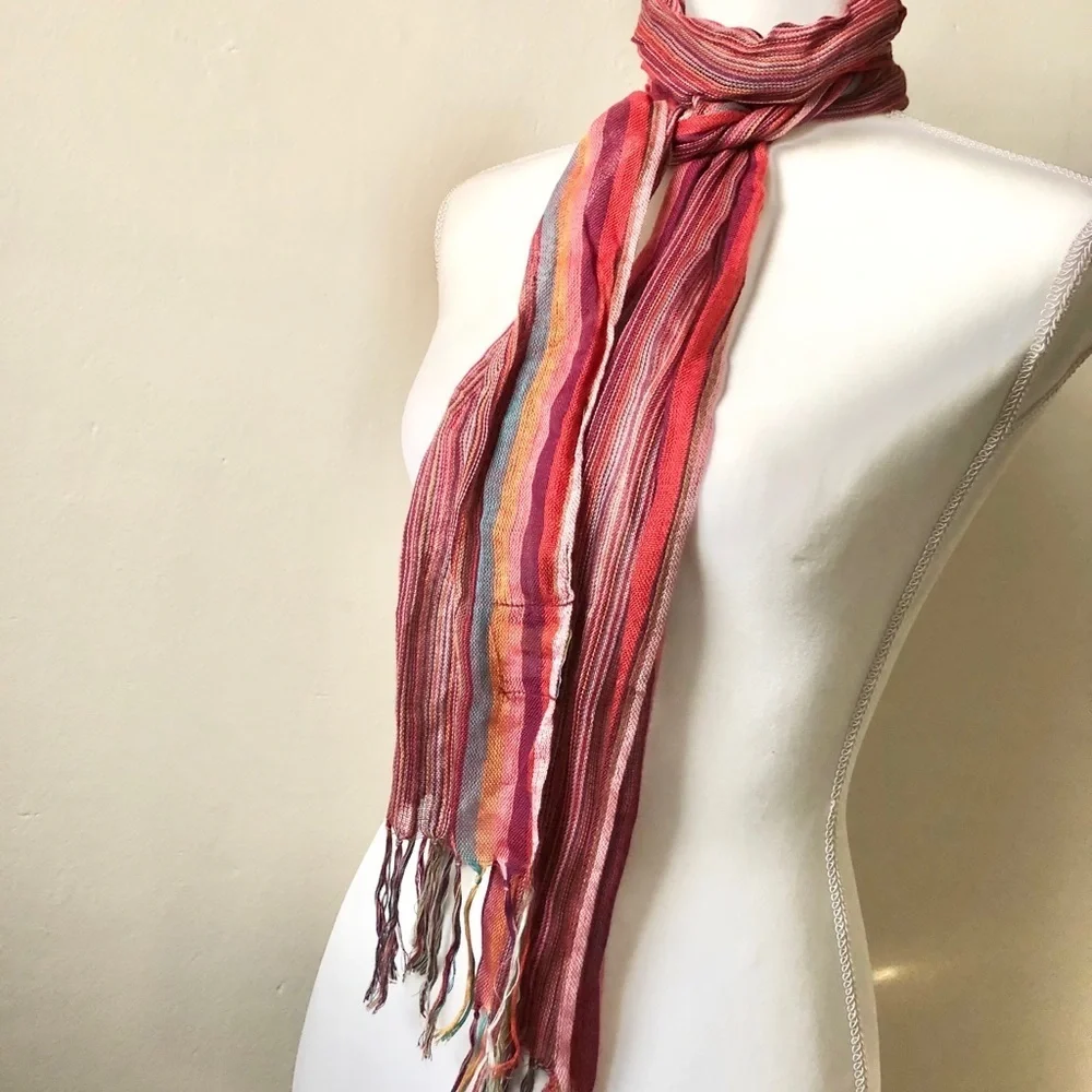 Planeterra Foundation Striped Handmade Scarf